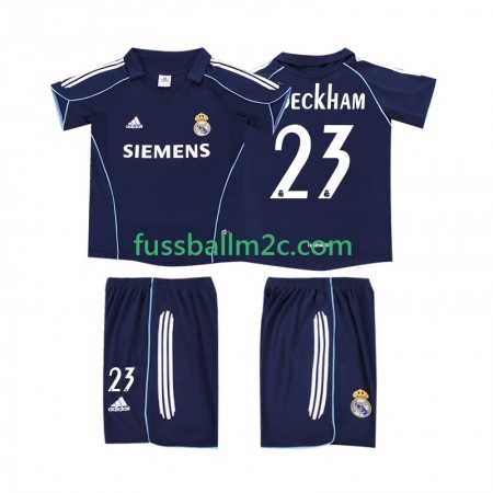 Fußballtrikots Real Madrid BECKHAM 23 2006 Retro Kinder Auswärts Trikotsatz 2005 Fußballtrikots Real Madrid BECKHAM 23 2006 Retro Kinder Auswärts Trikotsatz 2005